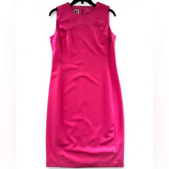 Anne Klein Vibrant Pink Mini Dress - Picture 1 of 4
